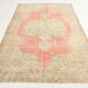 6x9 Soft Beige & Red Geometric Vintage Rug, 181x260 Cm