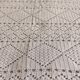 White cotton bedspread, crochet bedspread