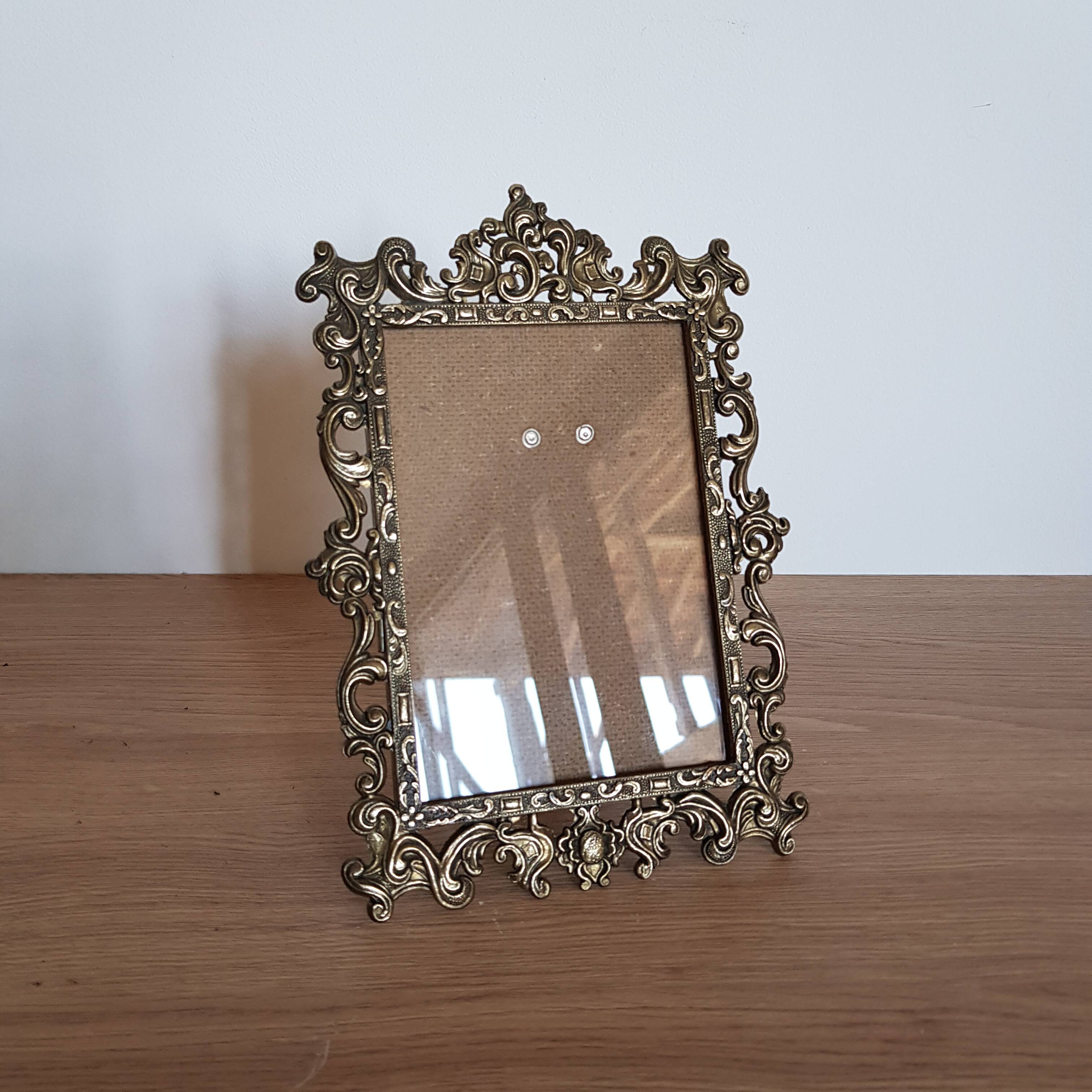 Baroque brass frame