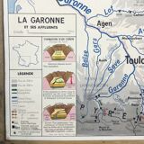 The loire geographical solar poster double sided