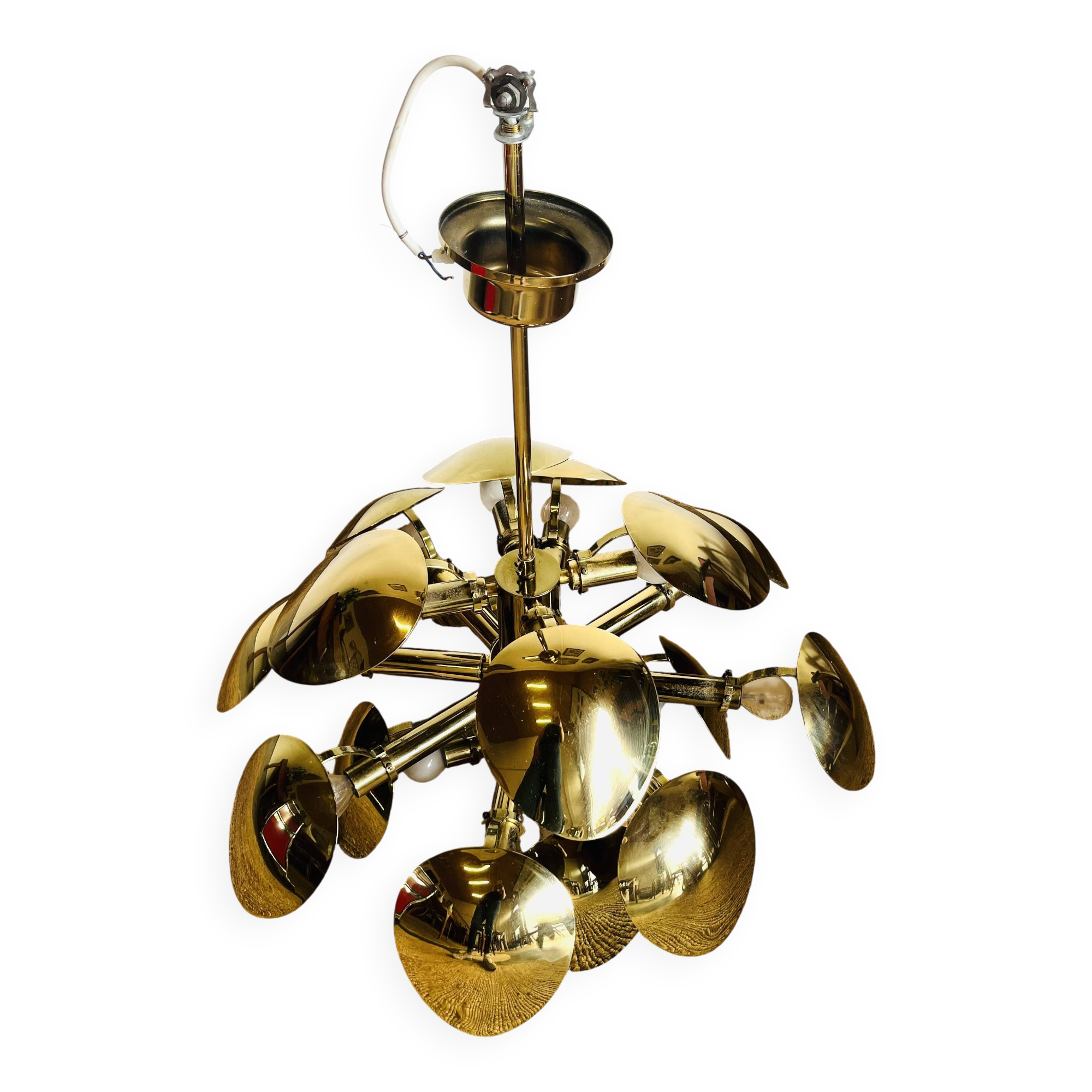 70s Gold Chandelier - 636011