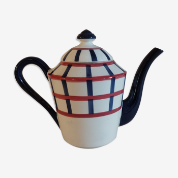 Earthenware teapot hbcm Hyppolite Baker Creil Montereau model Bearn