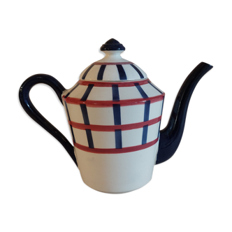 Earthenware teapot hbcm Hyppolite Baker Creil Montereau model Bearn