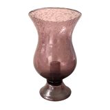 Pink glass photophore by Biot