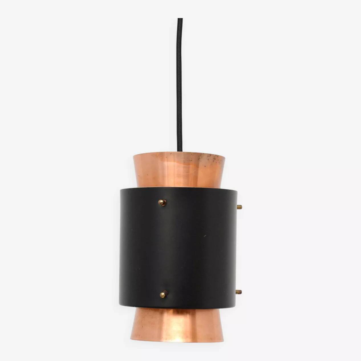Copper lamp in the Trava style, design by Carl Thore, 1960s