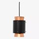 Copper lamp in the Trava style, design by Carl Thore, 1960s