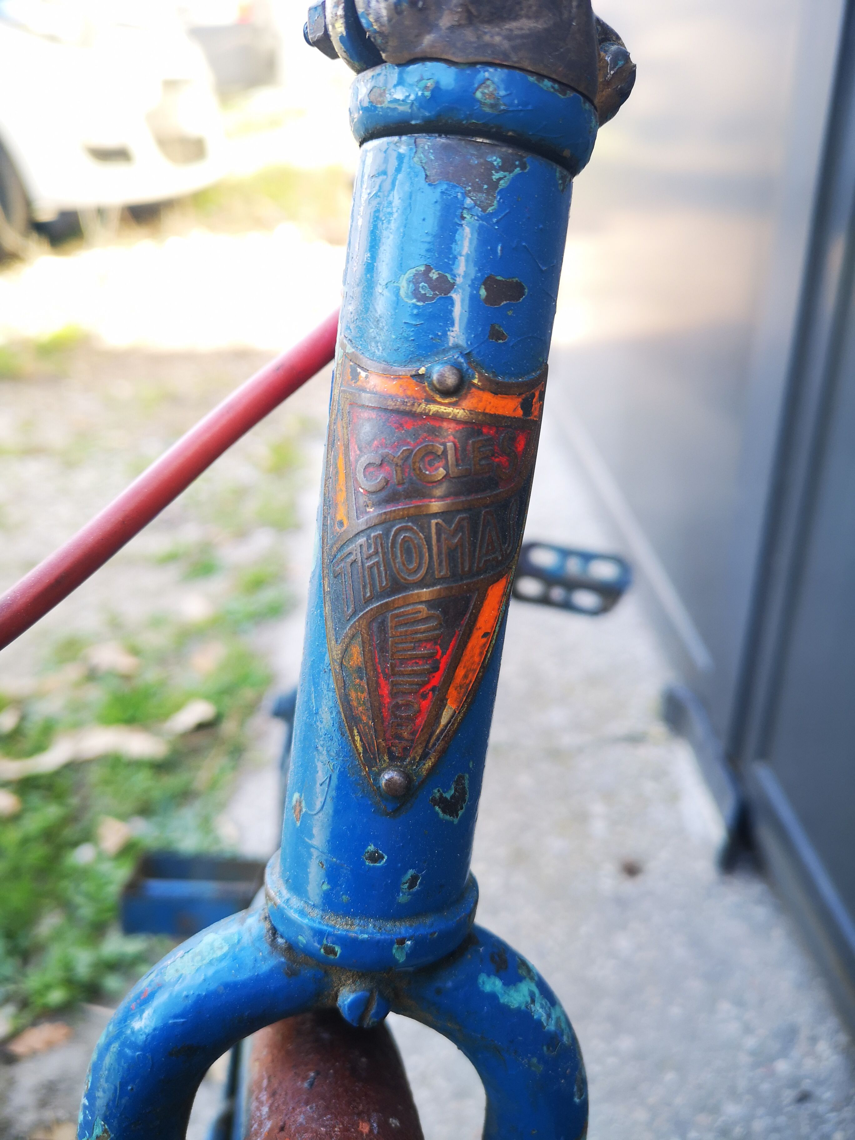 Vintage children's bike, Thomas cycles, 1950.