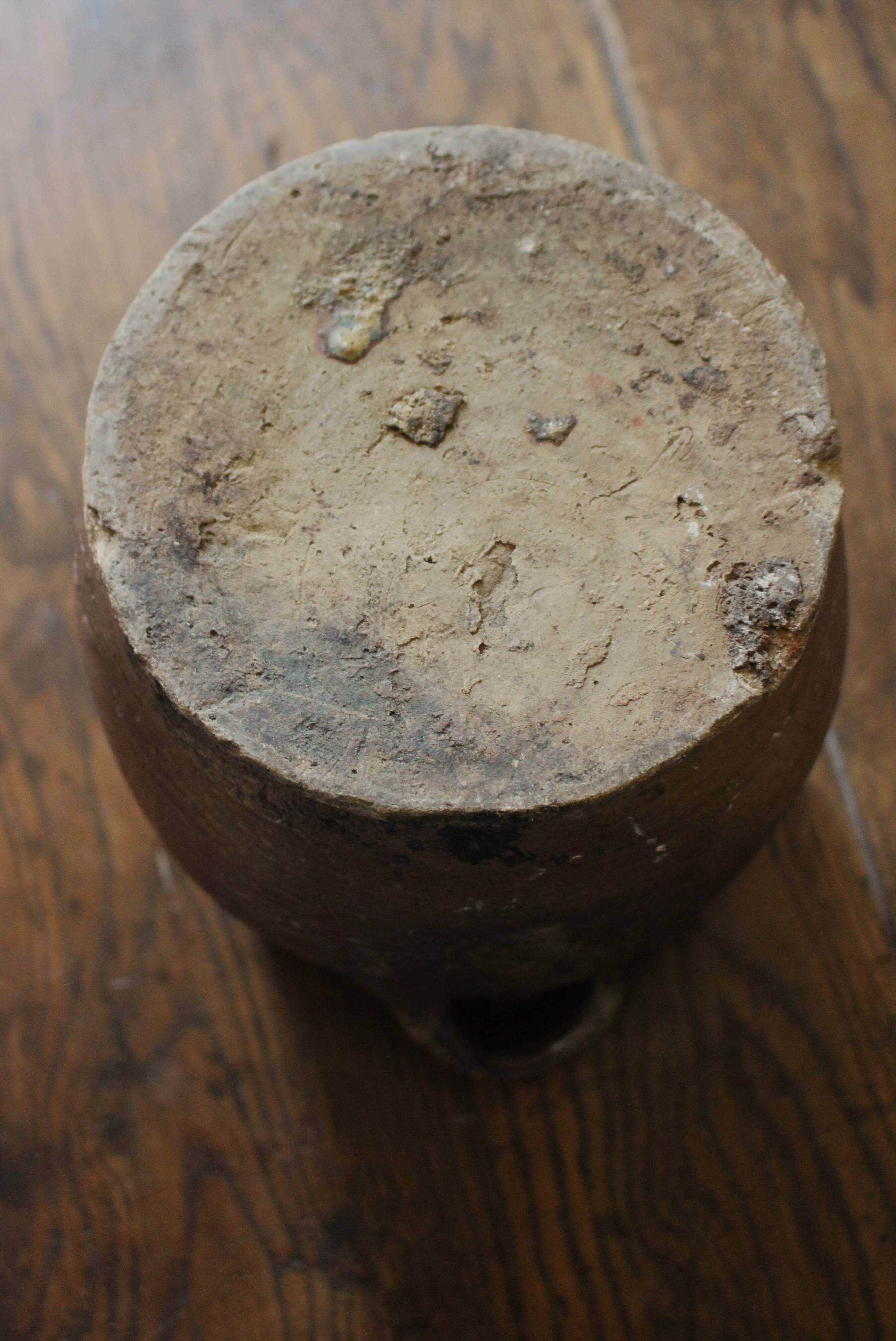 Vase Terracotta pot two handles handcrafted