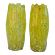 Pair of blown glass vases Clichy Legras
