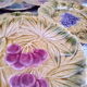 Lot de 9 assiettes à dessert en barbotine Sarreguemines France décor fruits
