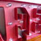 Letters bright vintage cafe red metal