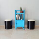 Pair of vintage pouf 60/70s