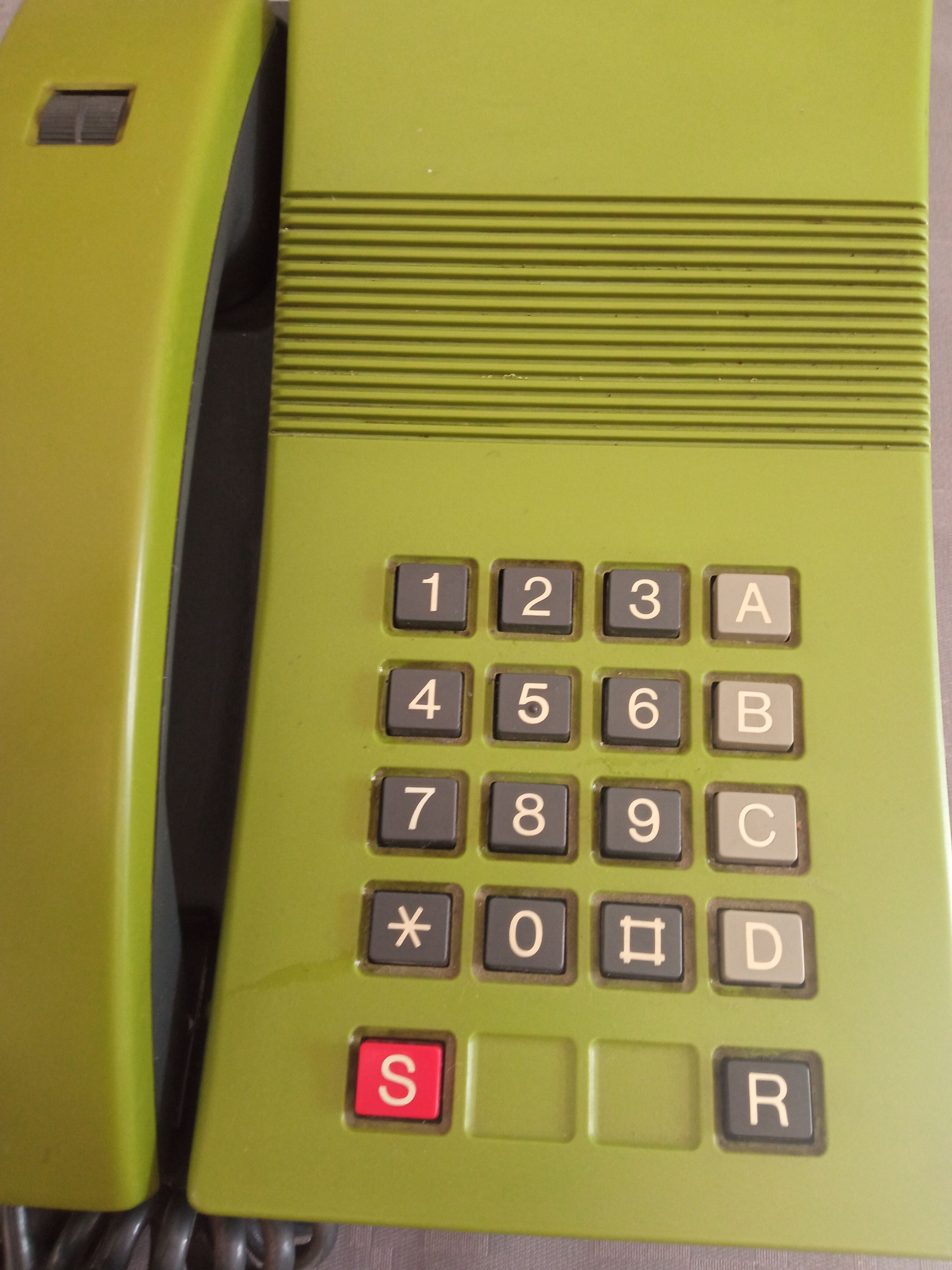 Vintage PTT Phone Digitel 2000 Green CGCT from 1981