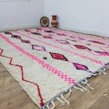 Handmade wool Berber rug 310 x 240 cm