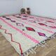 Handmade wool Berber rug 310 x 240 cm