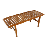 Minimalist beech bench, Sweden, 1970