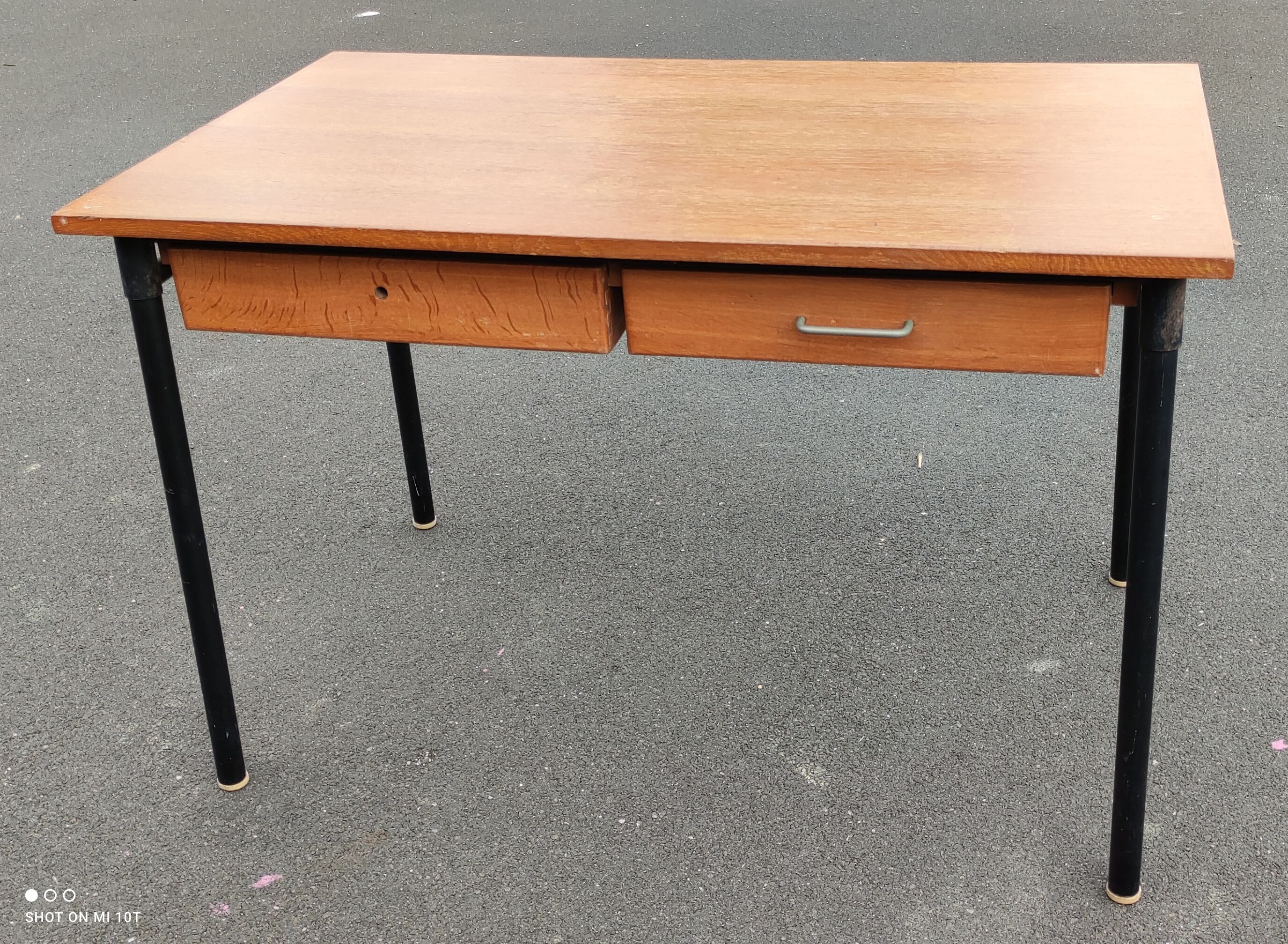 Vintage desk feet tube