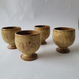 Set of 4 cups/ cups in sandstone