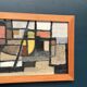 Original Swedish Oil on Canvas – “Abstract Composition” – Signed – Dated 1959 – Vintage & Framed – 77 × 35 cm