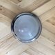 Wall light ceiling light thick glass chrome metal support