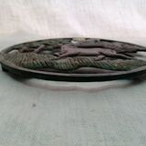Dessous de plat métal cheval ancien vintage