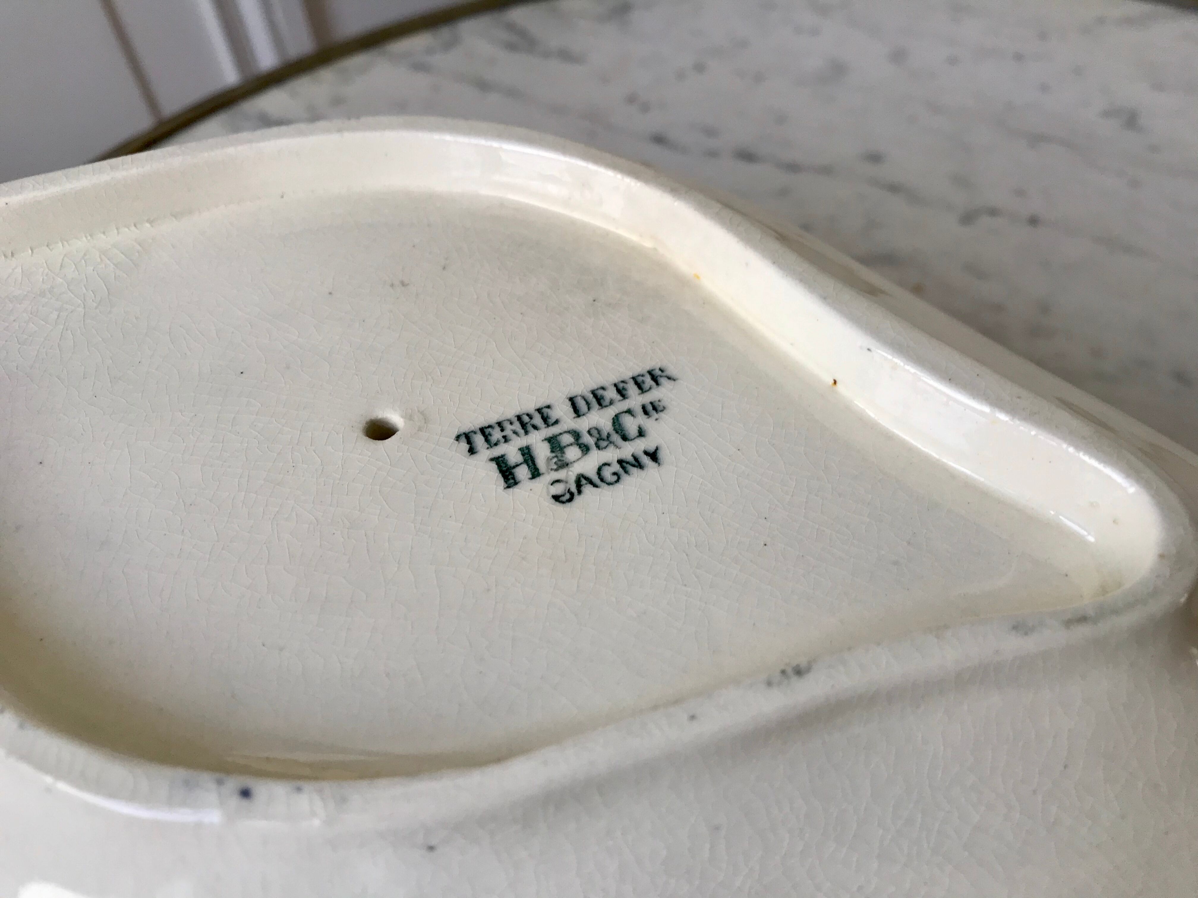 Saucière HBMC model "Gagny" late nineteenth