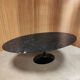 Vintage Eero Saarinen Knoll oval tulip marble dining table