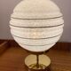 Table lamp globe vintage glass clichy glass