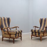 Mid century high back armchairs FRAMAR 1950s