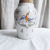 Moustiers earthenware pot and its cork