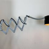 Grey Industrial Scissor Wall Lamp from Elektroinstala, 1960s