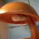 Scandinavian table lamp in solid wood
