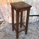 Tabouret haut bois vintage