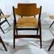 Set of 6 Egon Eiermann SE 18 folding chairs Wilde + Spieth, 1950s