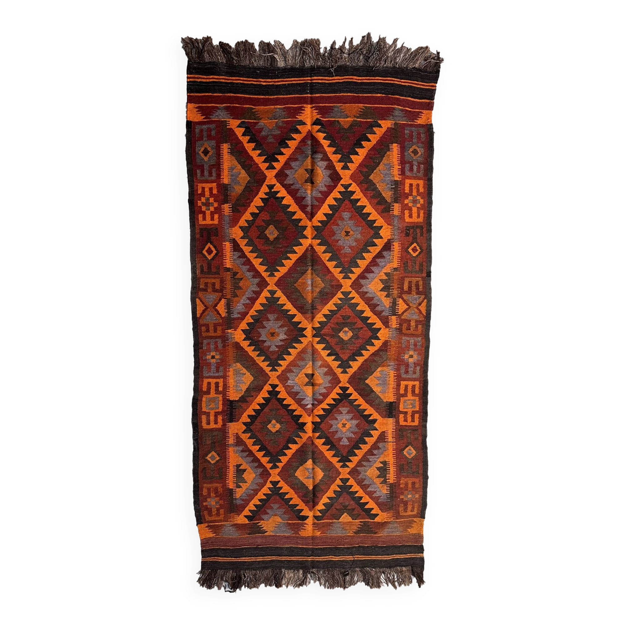 Moroccan Kilim Zayan Rug - 257 x 136 cm