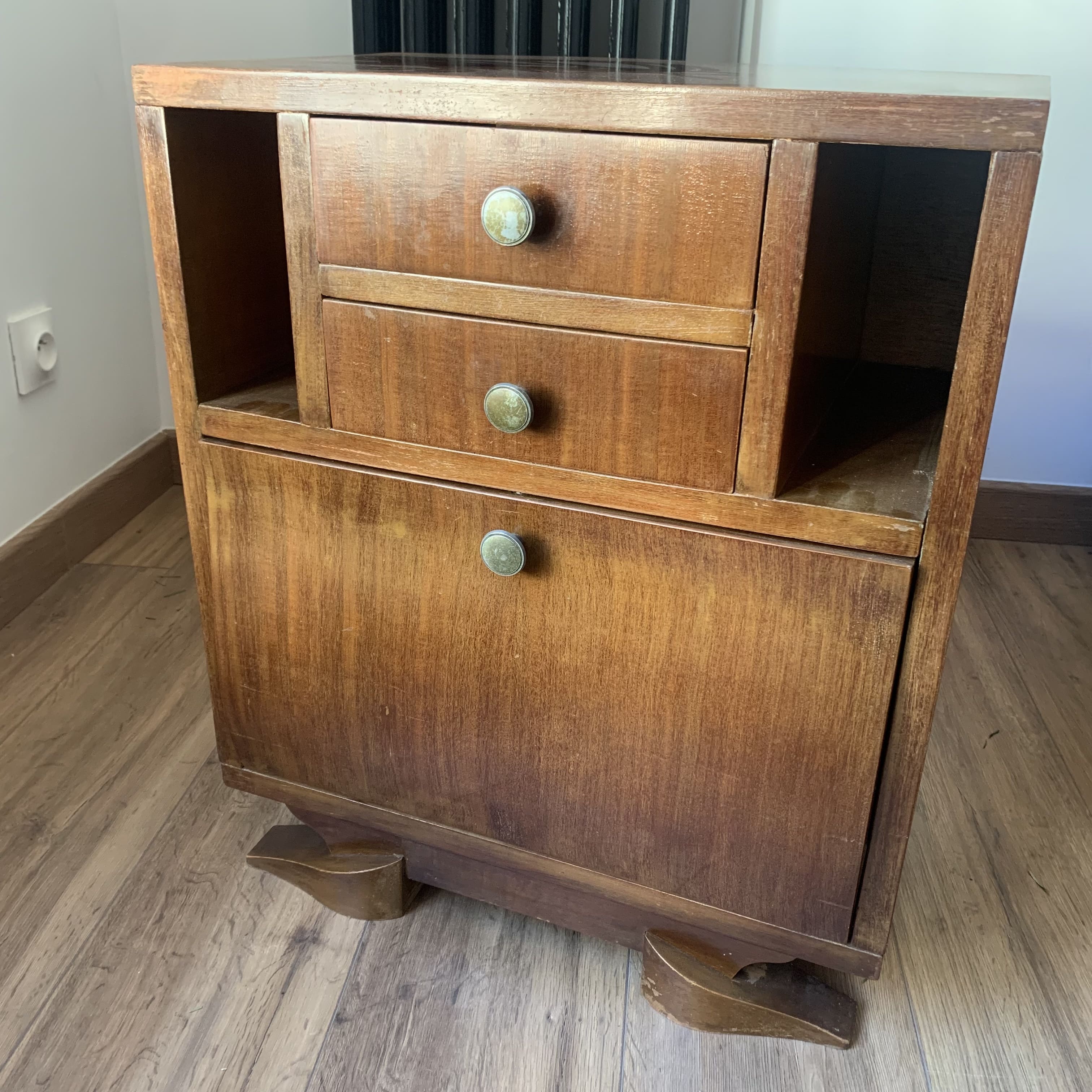 Bedside table storage cabinet