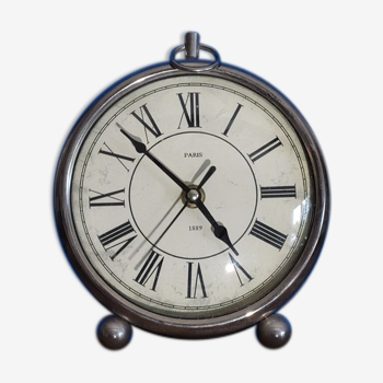 Horloge formica vintage pendule murale silencieuse "Vedette bois gris" |  Selency