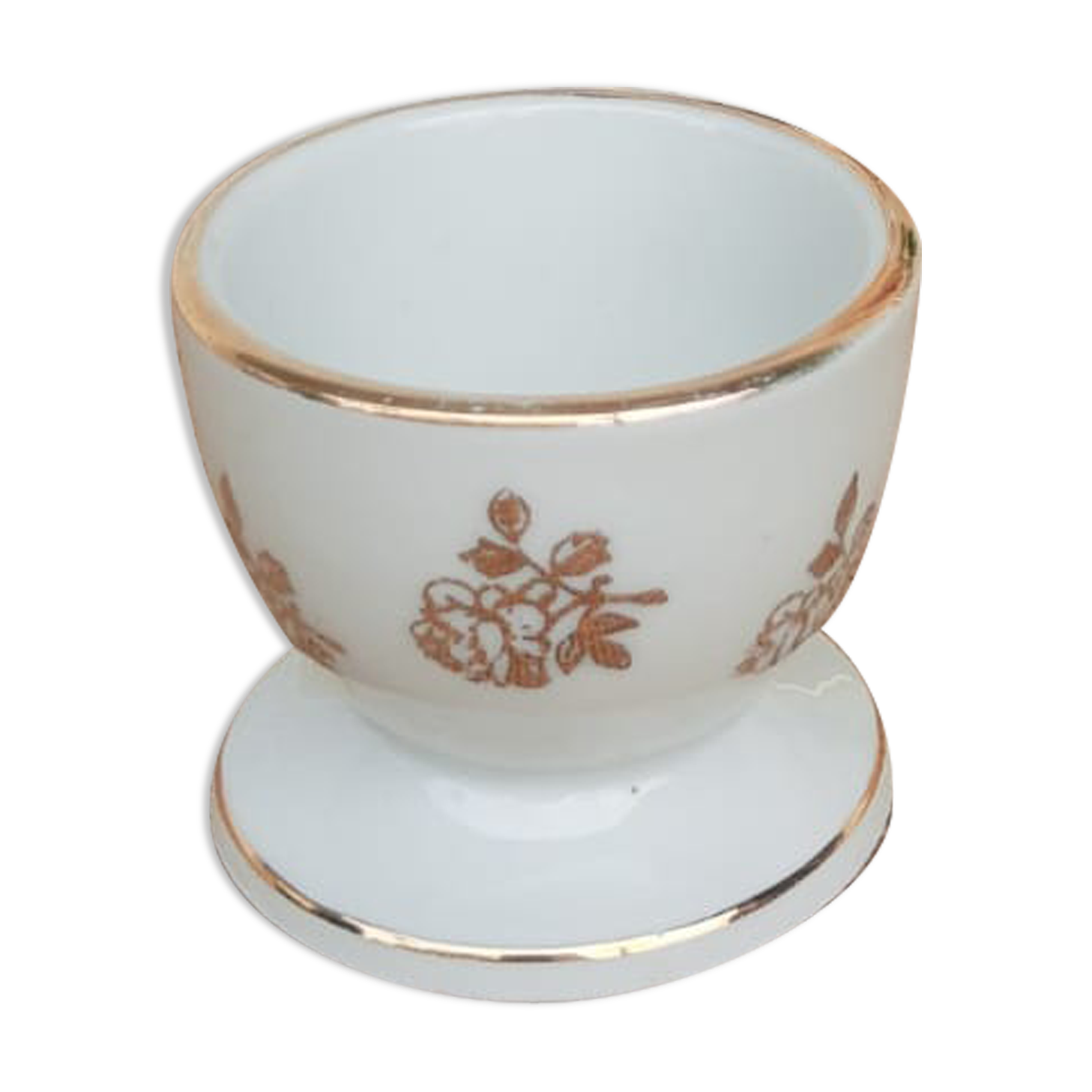 Old Berry egg cup high porcelain France vintage