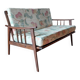 Vintage Scandinavian bench in solid beech from the 1950s with tapered legs.