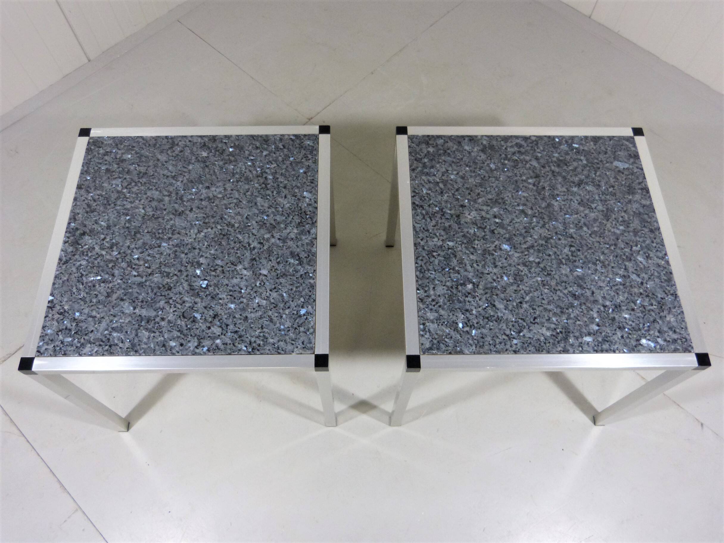 Granite side tables, 1970-80’s