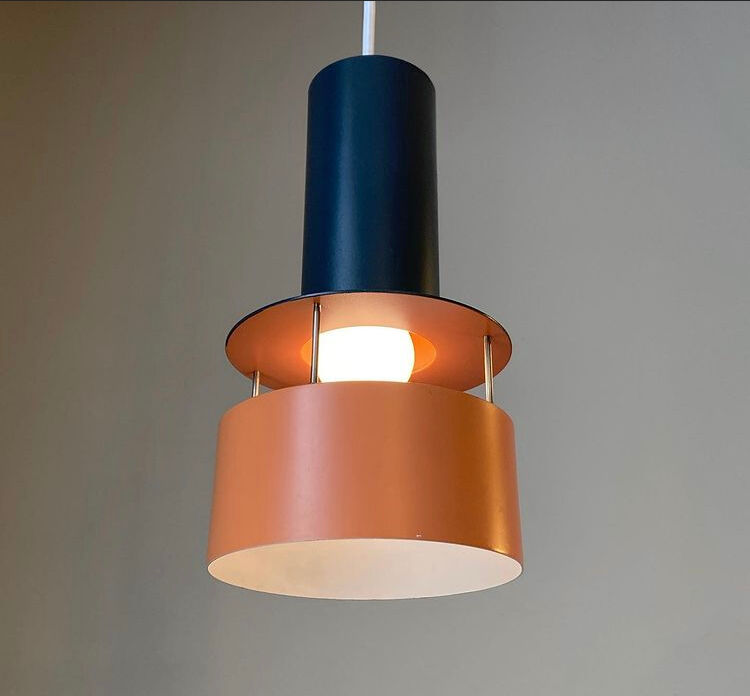 Scandinavian horn belysning pendant lamp. 1960
