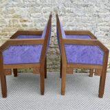 Pair of oak armchairs, Amsterdam School, 1930s