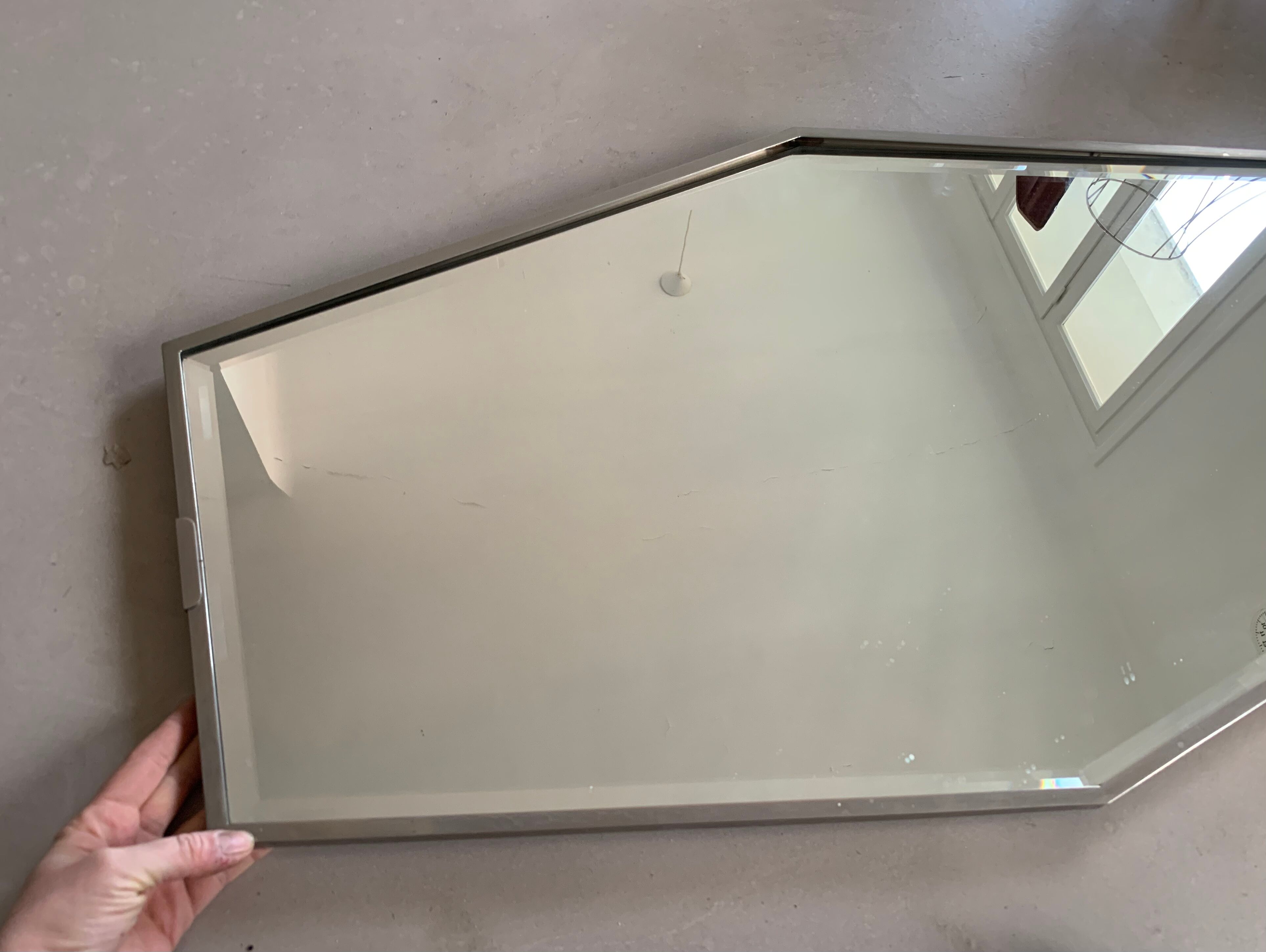 Art Deco beveled mirror 90x50cm
