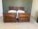 Pair of antique solid wood beds - 1900 style / Country chic