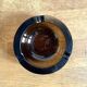 Modern ashtray bowl in thick smoked glass with bevelled edges - Ø 13 cm