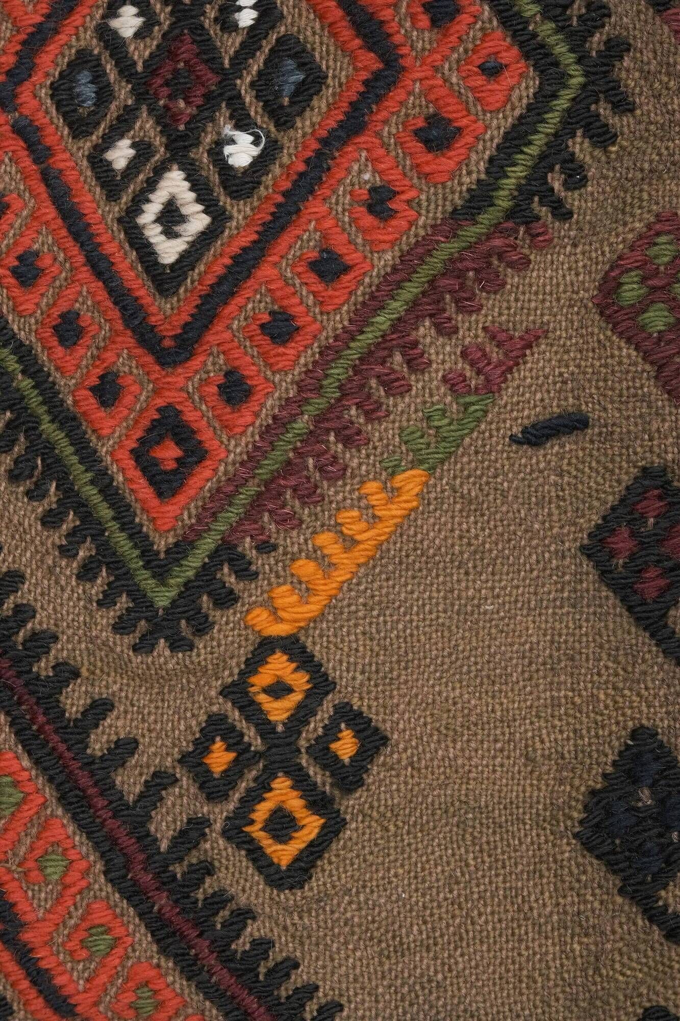 Vintage Turkish kilim handwoven 159x185 cm