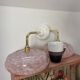 Pair of Art Deco speckled glass sconces