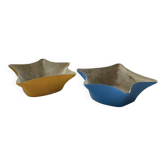 Set de 2 jardinières forme libre fibre de verre