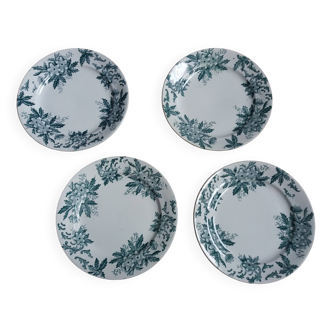 Saint Amand Iron Earth Plates with Anemone Decor