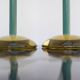 Glass candleholders by Anne Nilsson for Kosta, 2000s, set of 2